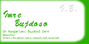 imre bujdoso business card